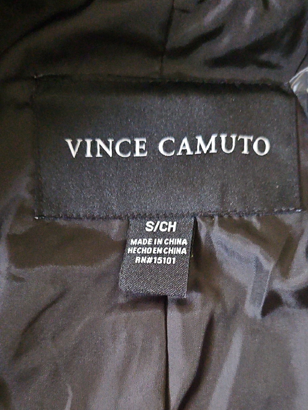 Vince Camuto- Black - Faux Leather Trench Coat - Size Small - Picture 11 of 12